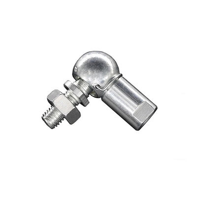 Right Thread Silver or Yellow Zinc Plated L Shaped Ball Joint Rod End Bearing for Steering Linkages