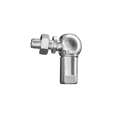 Right Thread Silver or Yellow Zinc Plated L Shaped Ball Joint Rod End Bearing for Steering Linkages