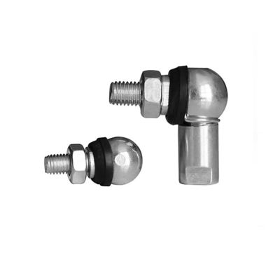 Silver or Yellow Zinc Plated Angle Ball Joint Rod End Bearing With Rubber Seals IATF16949 Certified