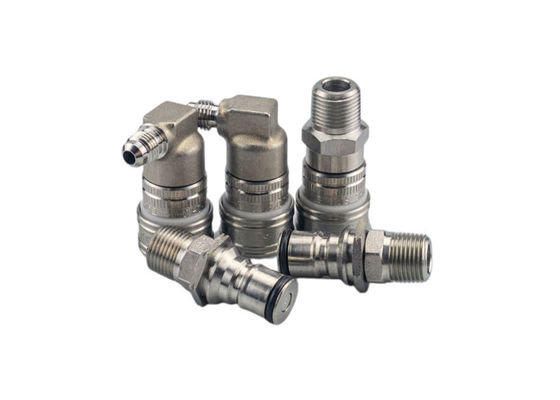 Corrosion Resistant 10000 PSI Metal Hose Screw Driver Equipped Quick Connector
