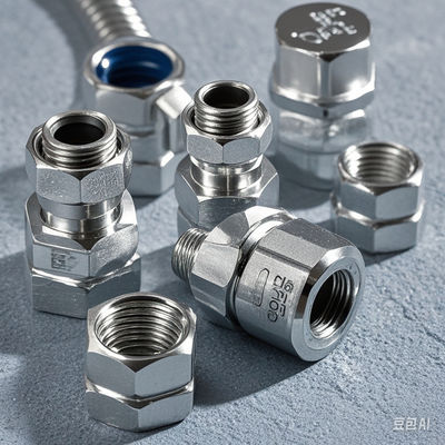 Stainless Steel Quick Connect for Hydraulic Hose Connection Compatible with ISO 7241A