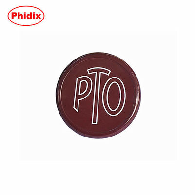 2&quot; Mushroom Red PTO Knob 3/8-24 UNF Thread
