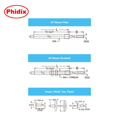 High Tensile Industrial Control Cables , Pull - Only T - Flex Control Cable Assembly