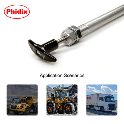 Twist Locking Control Cable Head , Plated Carbon Steel Locking Push Pull Cable Head