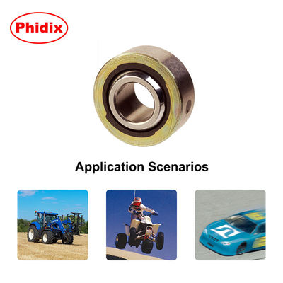 com p spherical ball bearing molded race self lubricating loader slot design