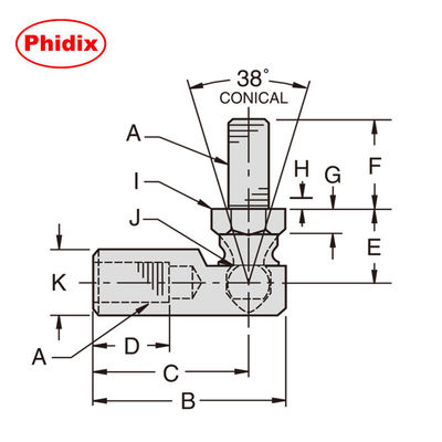 R-G Series Heavy-Duty Ball Joints | Zinc-Plated, Corrosion-Resistant Metal-to-Metal Design for Automotive, Industrial & Machinery (OEM/Aftermarket)