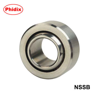 NSSB Series Narrow-Body Stainless Steel Spherical Bearings | PTFE-Lined for Corrosion Resistance in Marine &amp; Food Processing | Press-Fit or V-Groove Mounting