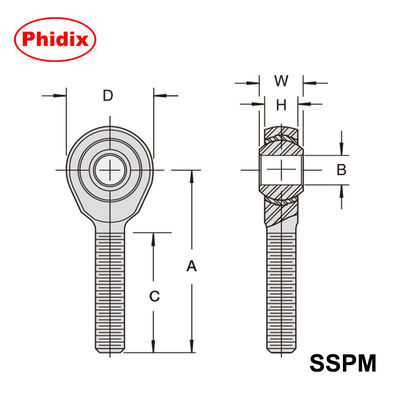 SSPM/SSPF Series Stainless Steel Rod Ends: Self-Lubricating, Corrosion-Resistant Design for Heavy-Duty Industrial Motion Control