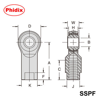 SSPM/SSPF Series Stainless Steel Rod Ends: Self-Lubricating, Corrosion-Resistant Design for Heavy-Duty Industrial Motion Control