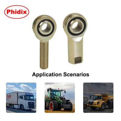 SPM/SPF Series Rod Ends – Self-Lubricating Nylon Raceway with Zinc &amp; Dichromate Coating | Corrosion/Wear-Resistant, Low-Moisture Design for Industrial Motion Systems