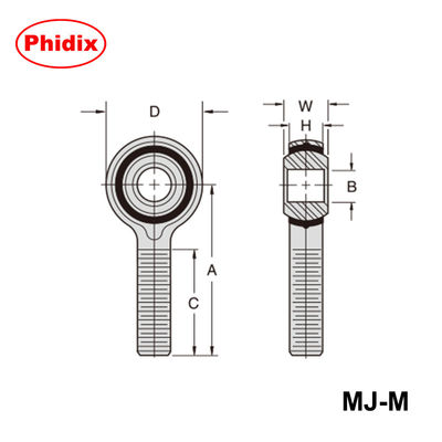 MMJ-M/FJ-M Series Metric Thread Ball Screws – Self-Lubricating Nylon Raceway with Nickel-Plated Ball & Yellow Dichromate Coating | Low-Friction, Corrosion/Wear-Resistant Design for Robotics & Machiner