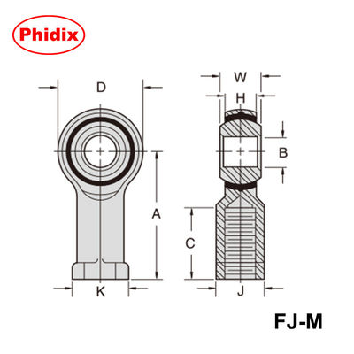 MMJ-M/FJ-M Series Metric Thread Ball Screws – Self-Lubricating Nylon Raceway with Nickel-Plated Ball & Yellow Dichromate Coating | Low-Friction, Corrosion/Wear-Resistant Design for Robotics & Machiner