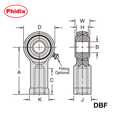 DBM/DBF Series Metric Ball Screw Assemblies: Oil-Impregnated Bronze Raceways, High-Temperature &amp; Corrosion Resistant for Precision CNC/Automation