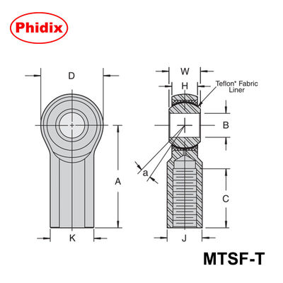 MTSM-T/MTSF-T Series PTFE-Lined Rod Ends: High-Precision Low-Maintenance Bearings for Automation &amp; Heavy Machinery