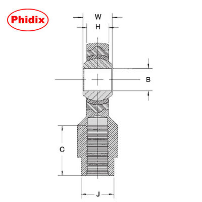 Interchangeable Vibration Dampening Rod Ends with Zinc Dichromate Coating for Heavy-Duty Motion Systems