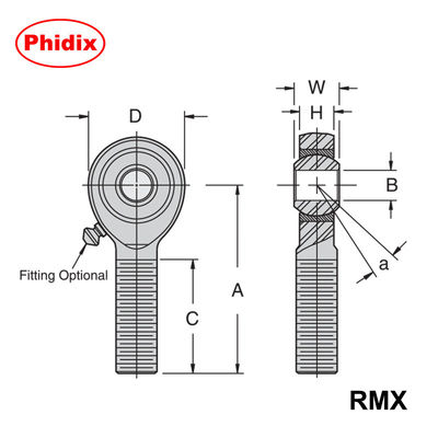 RMX/RMX-T Series Heavy-Duty PTFE-Lined Rod Ends | High Load Capacity for Industrial &amp; Racing Applications