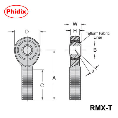 RMX/RMX-T Series Heavy-Duty PTFE-Lined Rod Ends | High Load Capacity for Industrial &amp; Racing Applications