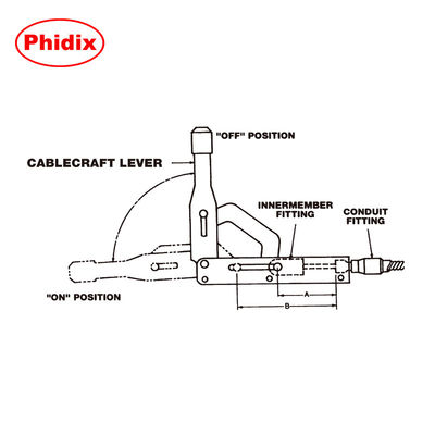 Heavy-Duty Industrial Park Brake Lever with Over-Center Locking & Adjustable Tension | Corrosion-Resistant Design