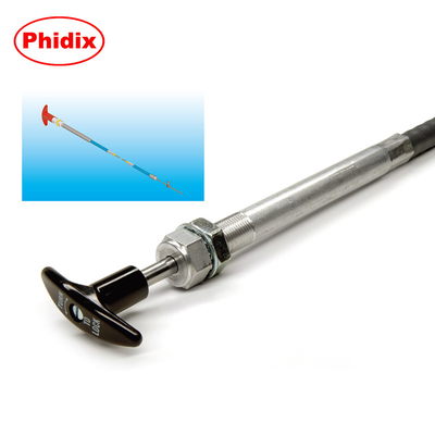 twist lock control head locking push pull cable