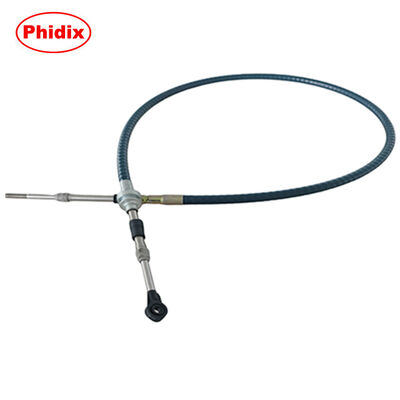 Push-Pull Control Cable Assembly With Adjustable Junction And Rod End Fittings