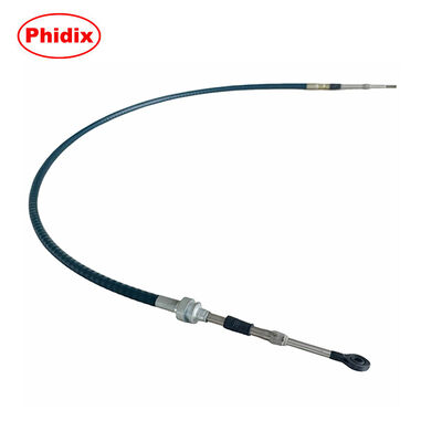 Push-Pull Control Cable Assembly With Adjustable Junction And Rod End Fittings
