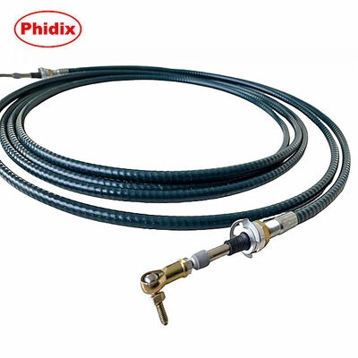 Mechanical Control Cable with Ball Joint Ends Customizable Length and Corrosion Resistant for Industrial Applications