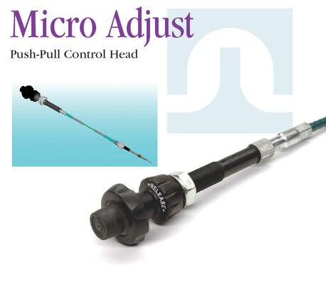 Black Mechanical Control Cable Featuring Cable Connection Ball Joint Perfect for Construction and Agricultural Machinery