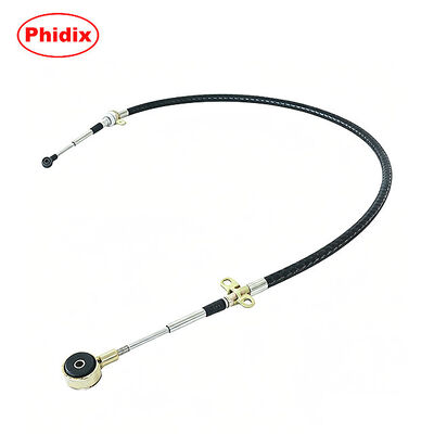 Heavy-Duty Push-Pull Gear Shift Control Cable With Threaded Bulkhead & Rod End