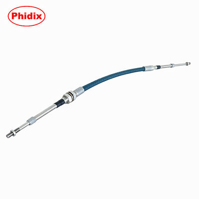 Standard Push Pull Flexible Control Cable With Grooved & Threaded Conduit Cap, Compatible With Clevis, Ball Joint Fittings