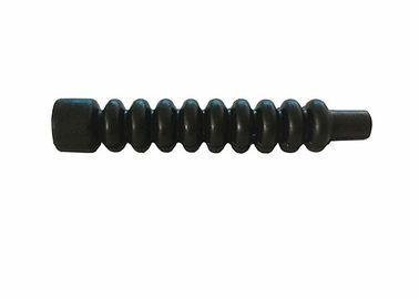 Black Cable End Fittings Rubber Bellow Rubber Dust Boots Customized Size