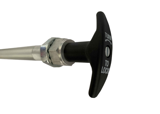 Twist Locking Control Cable Head , Plated Carbon Steel Locking Push Pull Cable Head