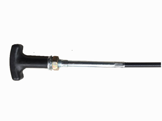 Black T Handle Transmission Control Cable Welding Punching 3700MM Long