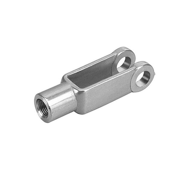 Low Resistance Push Pull Cable End Fittings Steel Clevis Thread 1/4 - 28 RH U Fork