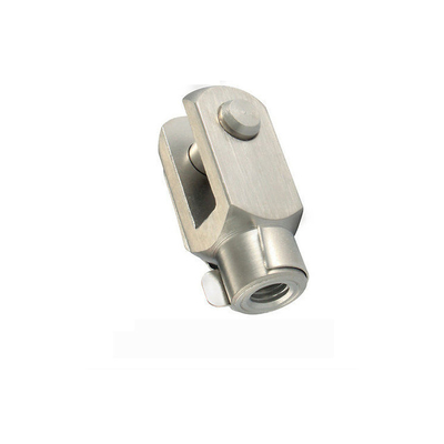 Low Resistance Push Pull Cable End Fittings Steel Clevis Thread 1/4 - 28 RH U Fork