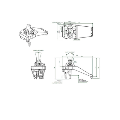 Easy Install Manual Transmission System Gear Shifting / Selecting Cable Control Lever