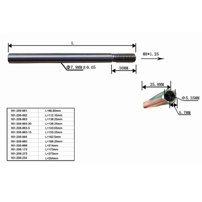 All Size Stainless Steel Thread Rod / Carbon Steel Hollow Threaded Rod